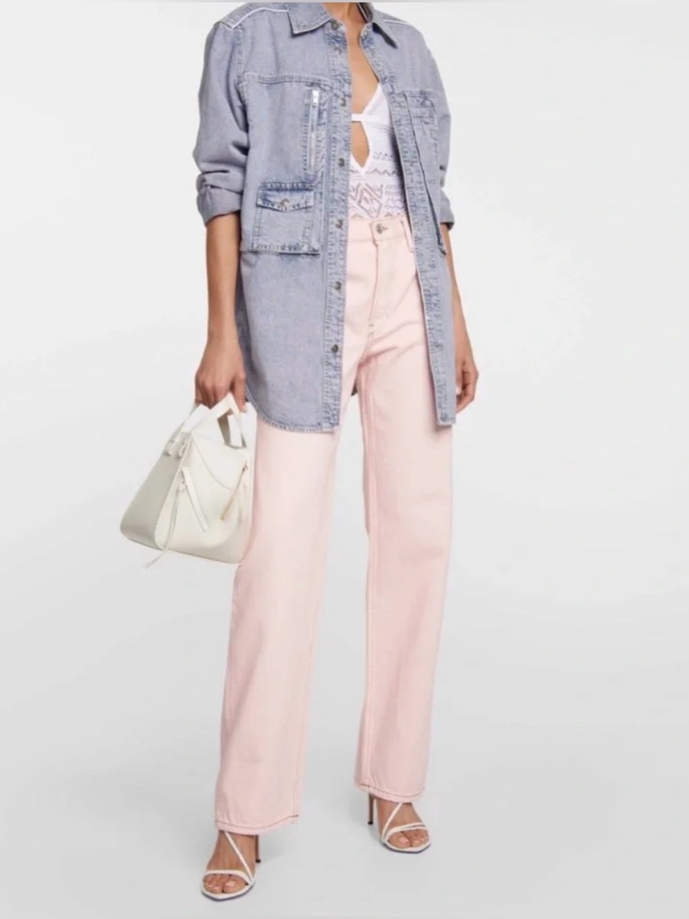 NEW DONE Originals Loose Long in Washed Pink 25